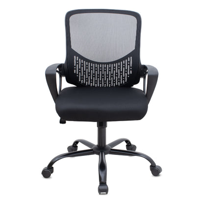 Καρέκλα Γραφείου Freda με Ύφασμα Mesh Χρώμα Μαύρο 65x65x90/100