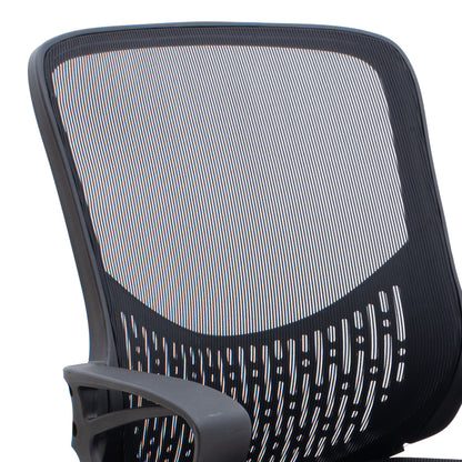 Καρέκλα Γραφείου Freda με Ύφασμα Mesh Χρώμα Μαύρο 65x65x90/100