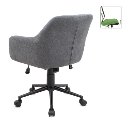 Καρέκλα Γραφείου Alice Υφασμάτινη Χρώμα Γκρι 61x61x80/90