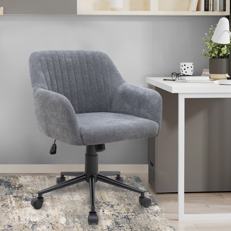 Καρέκλα Γραφείου Alice Υφασμάτινη Χρώμα Γκρι 61x61x80/90