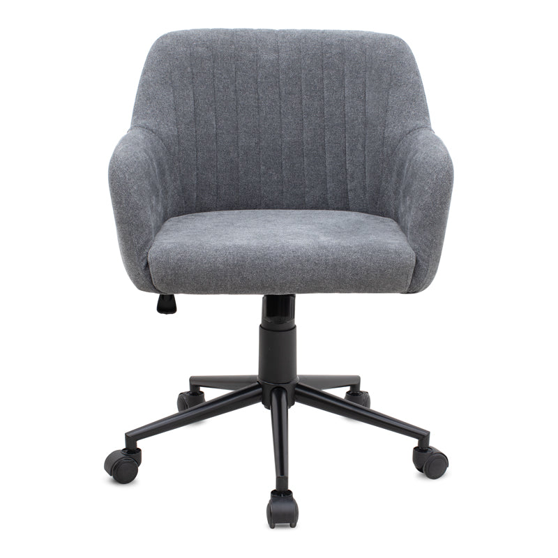Καρέκλα Γραφείου Alice Υφασμάτινη Χρώμα Γκρι 61x61x80/90