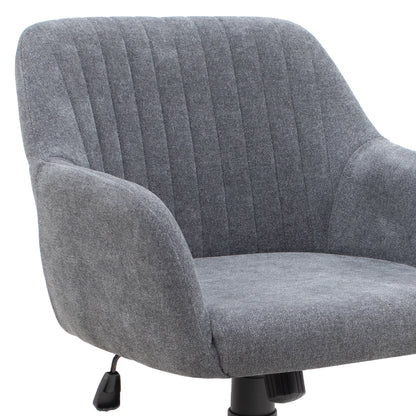Καρέκλα Γραφείου Alice Υφασμάτινη Χρώμα Γκρι 61x61x80/90