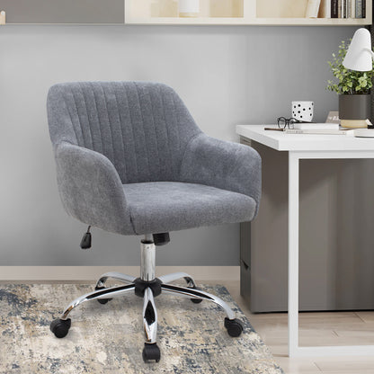 Καρέκλα Γραφείου Lana Υφασμάτινη Χρώμα Γκρι 61x61x80/90