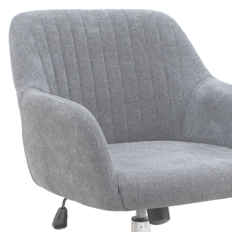 Καρέκλα Γραφείου Lana Υφασμάτινη Χρώμα Γκρι 61x61x80/90