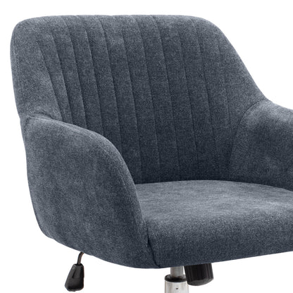 Καρέκλα Γραφείου Lana Υφασμάτινη Χρώμα Ανθρακί 61x61x80/90