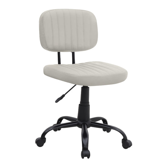 Καρέκλα Γραφείου Romano από Τεχνόδερμα Χρώμα Λευκό 46x53x79/86