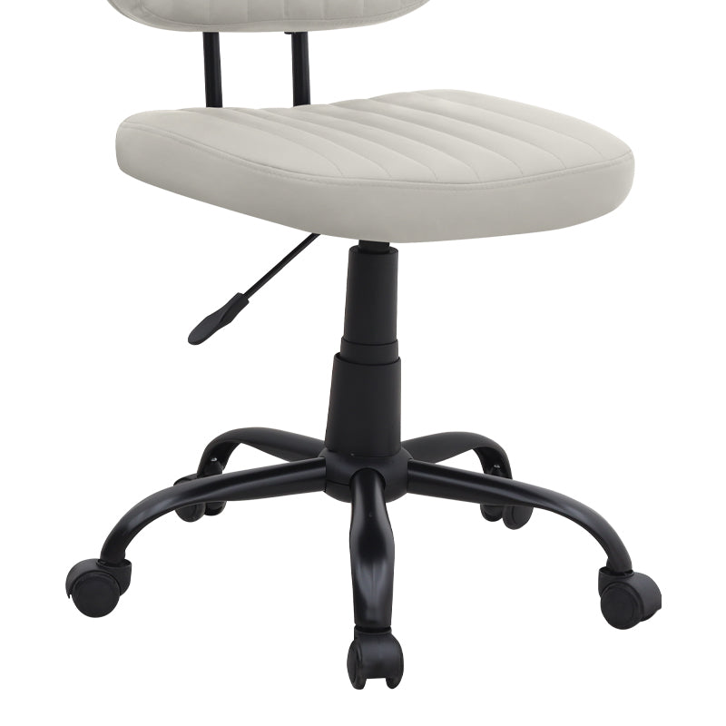 Καρέκλα Γραφείου Romano από Τεχνόδερμα Χρώμα Λευκό 46x53x79/86