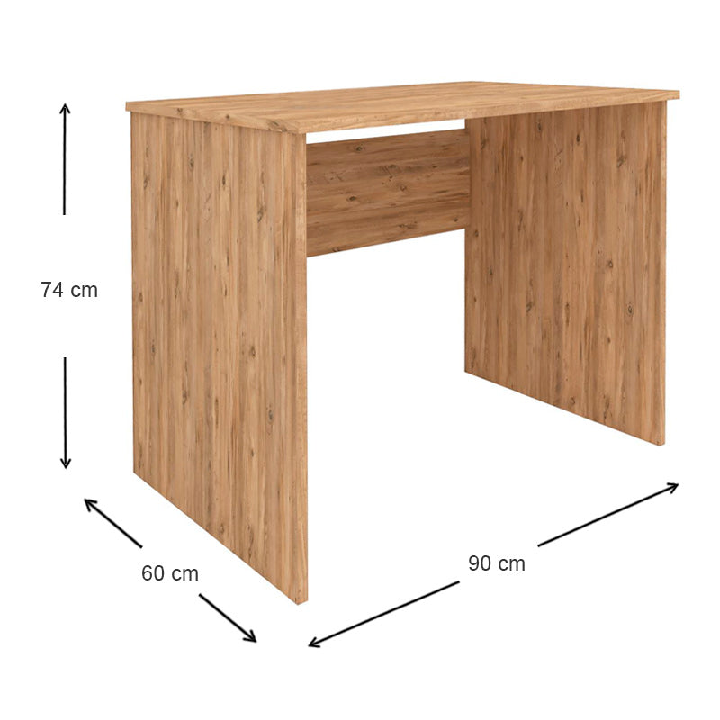 Γραφείο Εργασίας Kalen Από Μελαμίνη Χρώμα Pine Oak 90X60X74