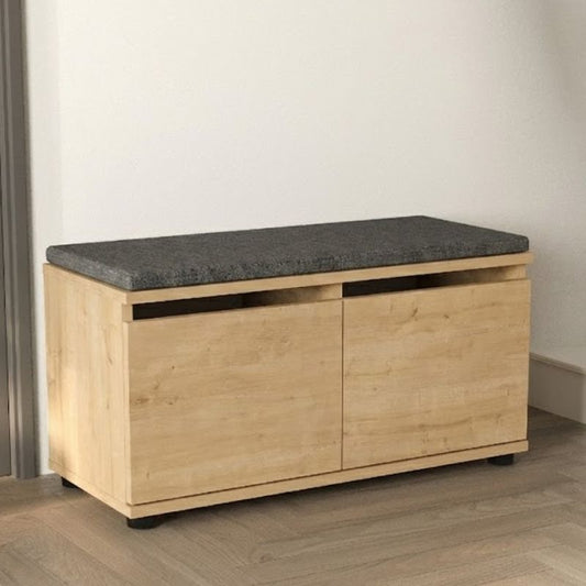 Παπουτσοθήκη Twain 8 Ζευγών Χρώμα Sapphire Oak 80x35x42