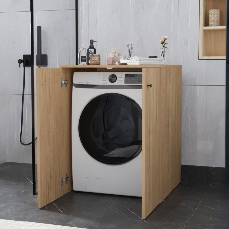 Έπιπλο Πλυντηρίου Gray Χρώμα Sapphire Oak 70x66x90