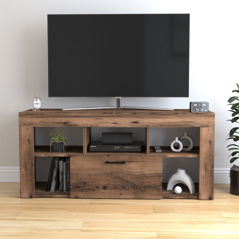 Έπιπλο Τηλεόρασης Midili Χρώμα Καπνιστή Καρυδιά 135x42x60,7