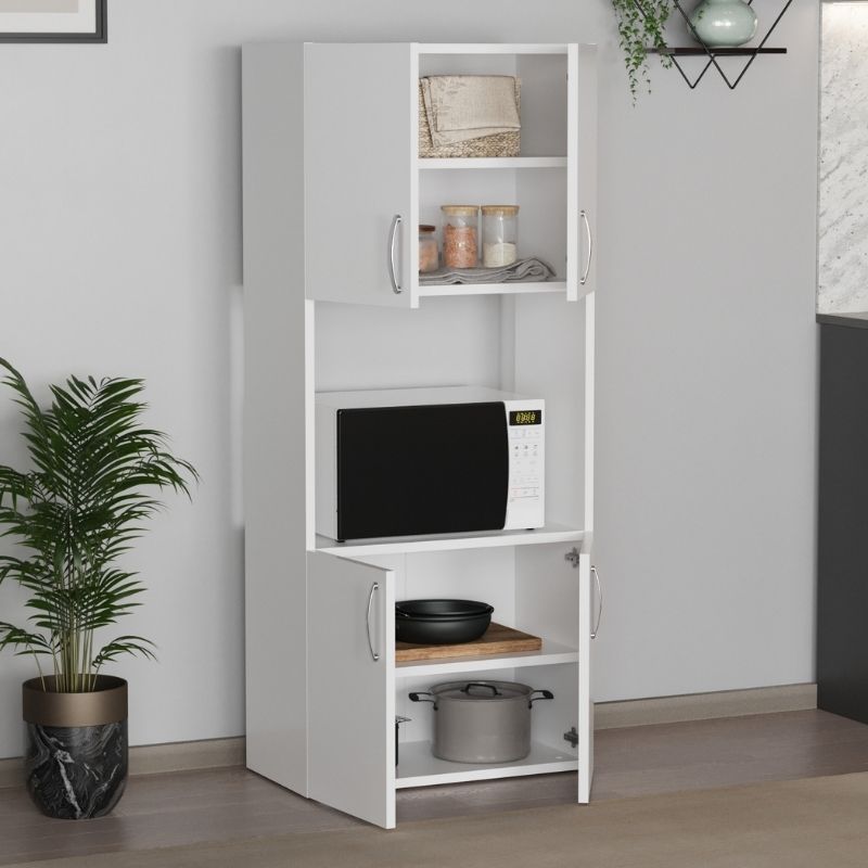 Ντουλάπα Κουζίνας Armado Χρώμα Λευκό 60x32x140