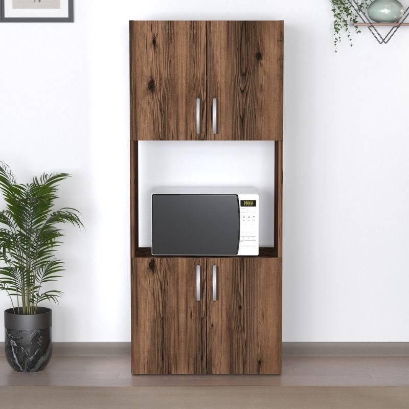 Ντουλάπα Κουζίνας Armado Χρώμα Καπνιστή Καρυδιά 60x32x140