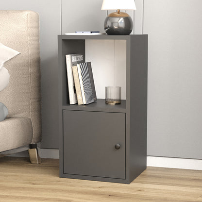 Κομοδίνο Vito Χρώμα Ανθρακί 34x30x66,4