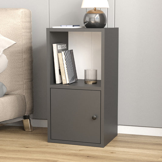 Κομοδίνο Vito Χρώμα Ανθρακί 34x30x66,4