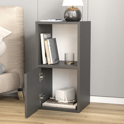 Κομοδίνο Vito Χρώμα Ανθρακί 34x30x66,4