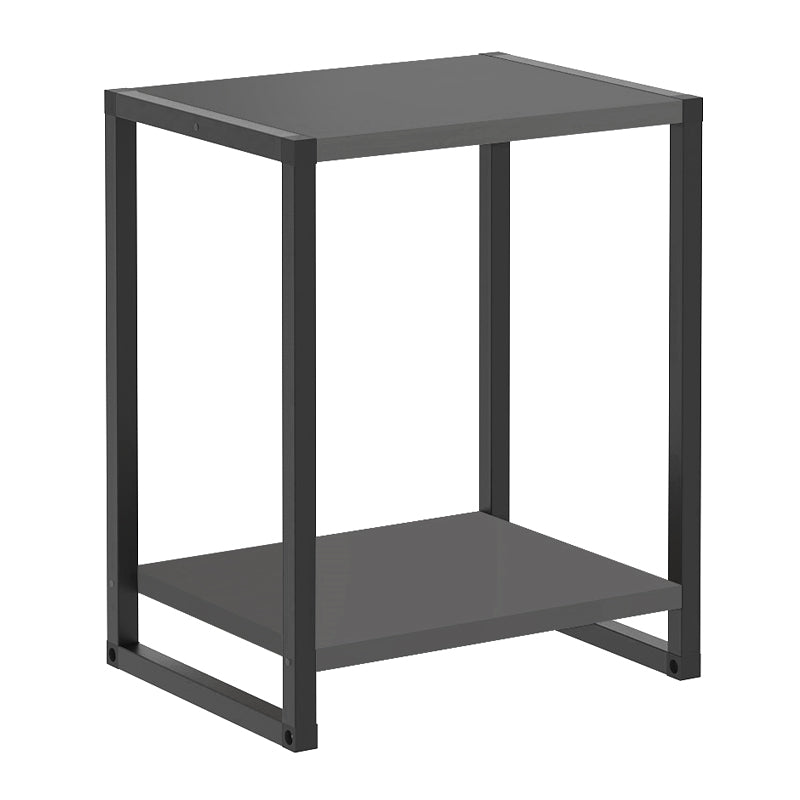 Κομοδίνο Gina Χρώμα Ανθρακί - Μαύρο 39x30x48