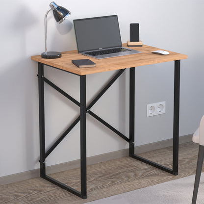 Γραφείο Εργασίας Verne Χρώμα Pine Oak 75x52x73,8