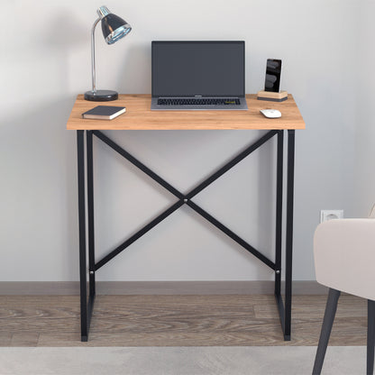 Γραφείο Εργασίας Verne Χρώμα Pine Oak 75x52x73,8