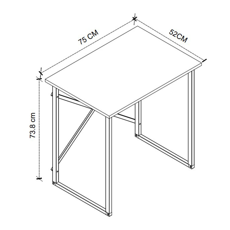 Γραφείο Εργασίας Verne Χρώμα Pine Oak 75x52x73,8