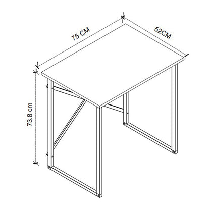 Γραφείο Εργασίας Verne Χρώμα Pine Oak 75x52x73,8