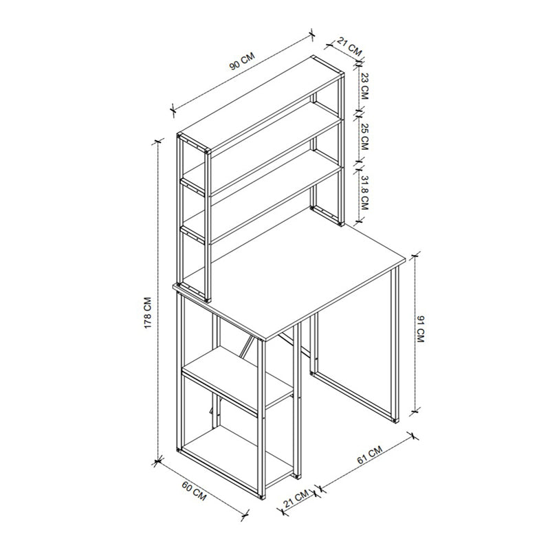 Έπιπλο Πλυντηρίου Berkus Χρώμα Pine Oak 90x60x178
