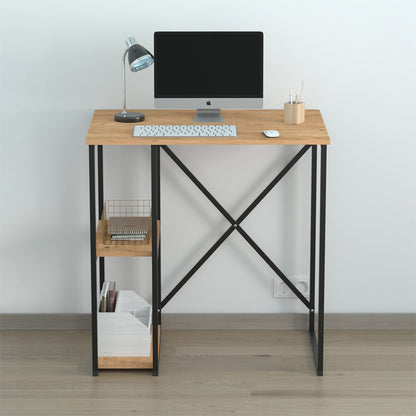 Γραφείο Εργασίας Verno Χρώμα Pine Oak 90x59,8x92,8