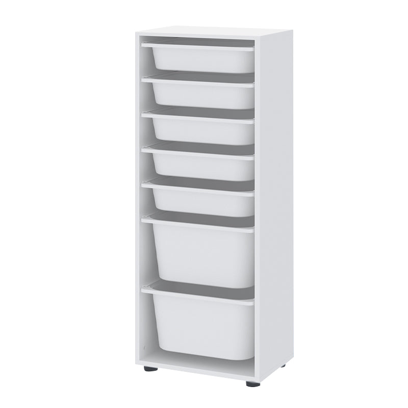 Συρταριέρα Κουζίνας - Μπάνιου Kayra με 7 Συρτάρια Χρώμα Λευκό 45,4x30x125