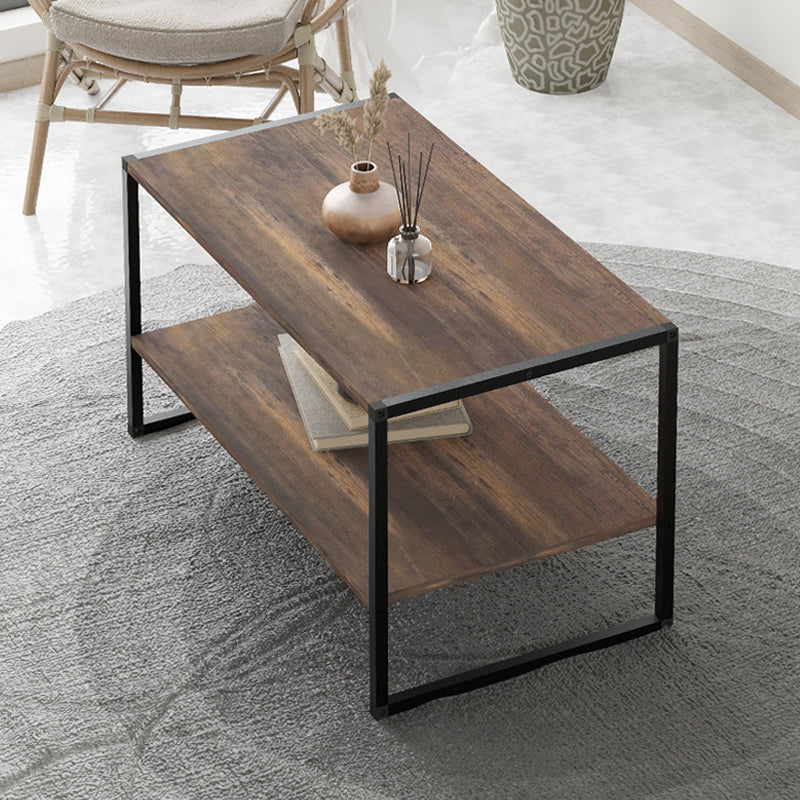 Τραπεζάκι Σαλονιού Giza Χρώμα Rustic Καρυδί 90,2x50,3x50,4