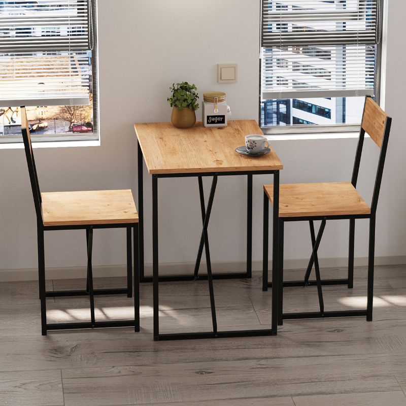 Τραπεζαρία Maysa Σετ 3 Τμχ Χρώμα Pine Oak 72,5x52,5x71,8