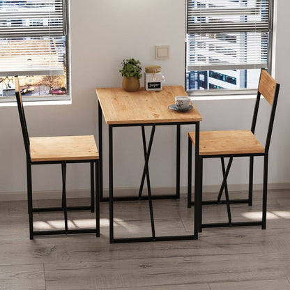 Τραπεζαρία Maysa Σετ 3 Τμχ Χρώμα Pine Oak 72,5x52,5x71,8