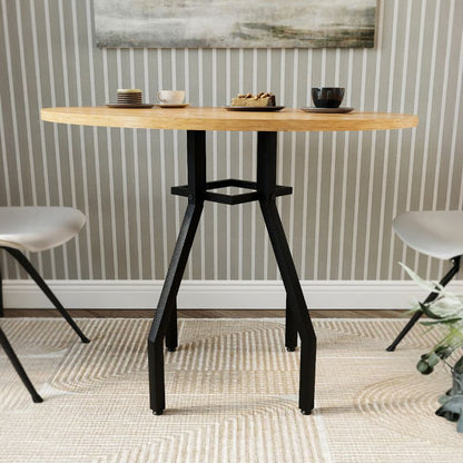 Τραπέζι Roma Χρώμα Pine Oak Ø80x75