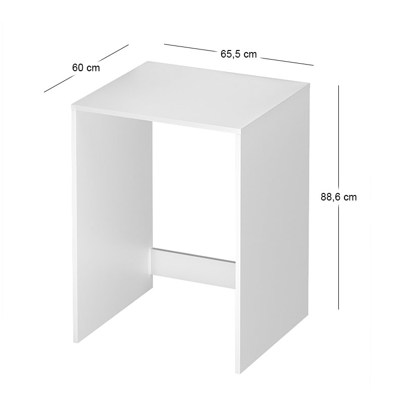 Washing Machine Cabinet Pinar White 65.5x60x88.6