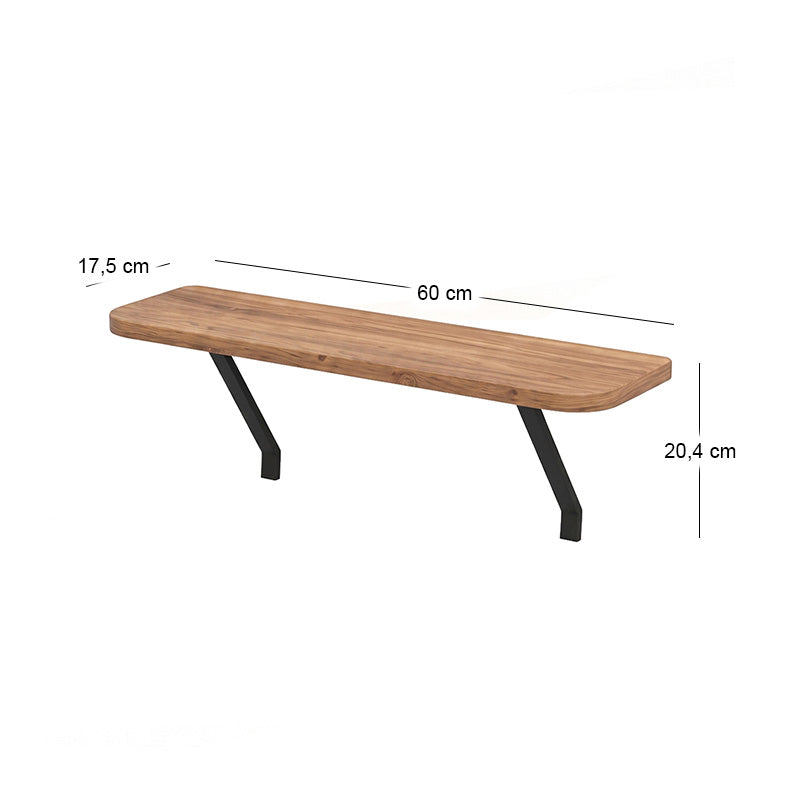 Wall Shelf Barca Pine Oak color 60x17.5x20.4