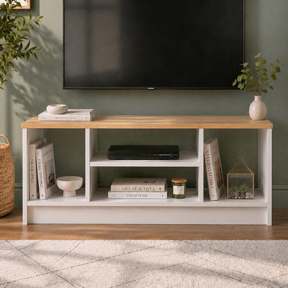 Bahama TV Stand White - Sapphire Oak Color 120x35x46.5