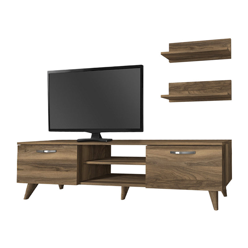 Έπιπλο Τηλεόρασης Colin Χρώμα Καρυδί 150x29,5x40,6