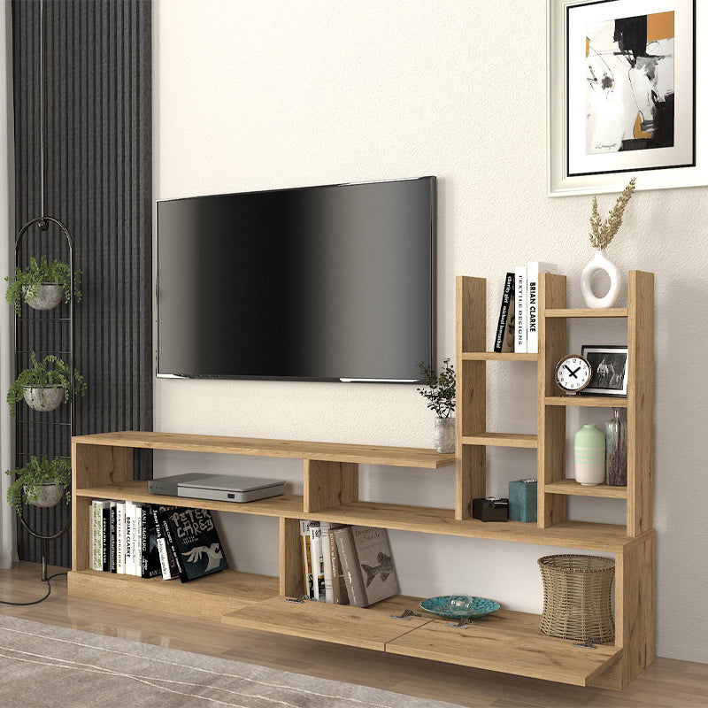 Σύνθεση Τηλεόρασης Pesaro Χρώμα Sepet Oak 165x25x91,3