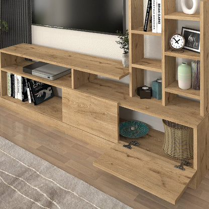 Σύνθεση Τηλεόρασης Pesaro Χρώμα Sepet Oak 165x25x91,3