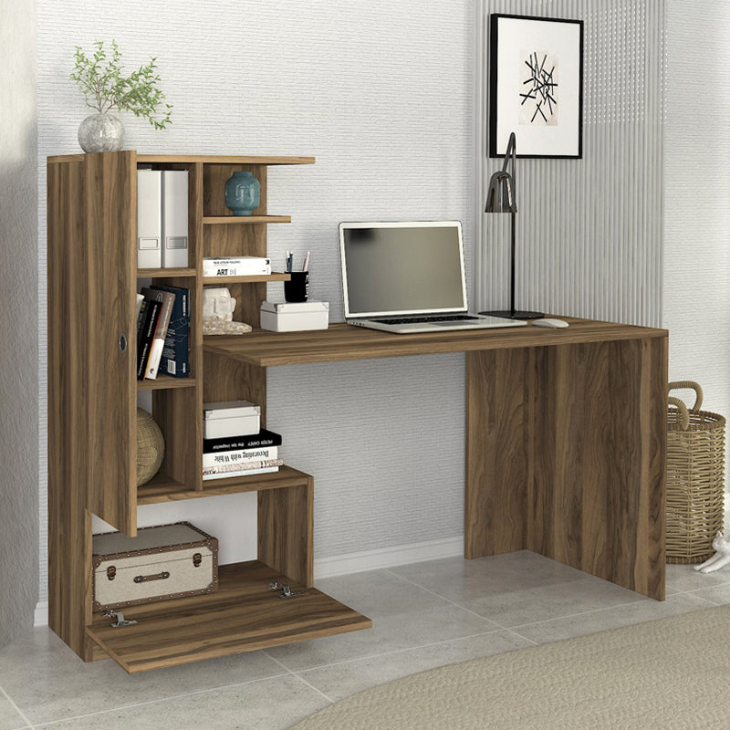 Γραφείο Εργασίας Domingo Χρώμα Καρυδί 149,5x60x120