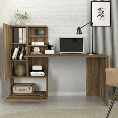 Γραφείο Εργασίας Domingo Χρώμα Καρυδί 149,5x60x120