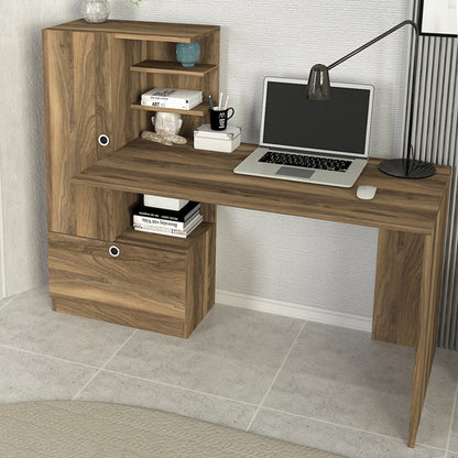 Γραφείο Εργασίας Domingo Χρώμα Καρυδί 149,5x60x120