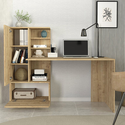 Γραφείο Εργασίας Domingo Χρώμα Sapphire Oak 149,5x60x120