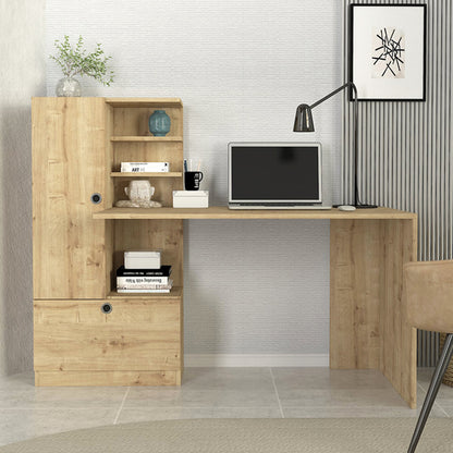 Γραφείο Εργασίας Domingo Χρώμα Sapphire Oak 149,5x60x120