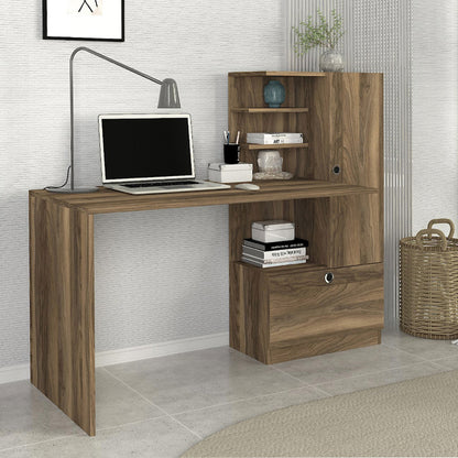 Γραφείο Εργασίας Merino Χρώμα Καρυδί 149,5x61,8x120