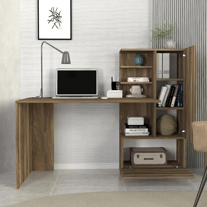 Γραφείο Εργασίας Merino Χρώμα Καρυδί 149,5x61,8x120