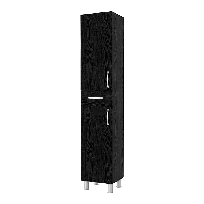Ντουλάπι Κουζίνας - Μπάνιου Selina Χρώμα Sencron Black 35x31x179