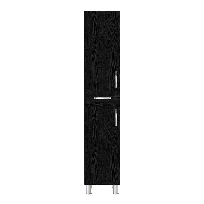 Ντουλάπι Κουζίνας - Μπάνιου Selina Χρώμα Sencron Black 35x31x179