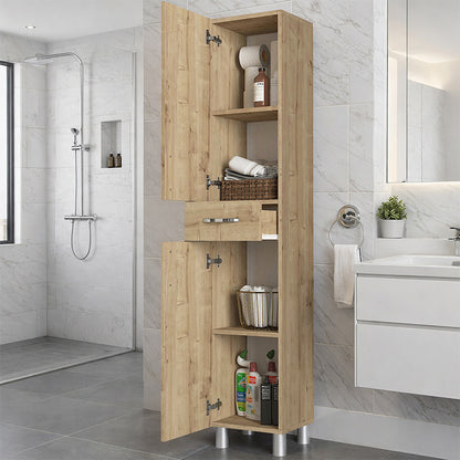 Ντουλάπι Κουζίνας - Μπάνιου Selina Χρώμα Sapphire Oak 35x31x179