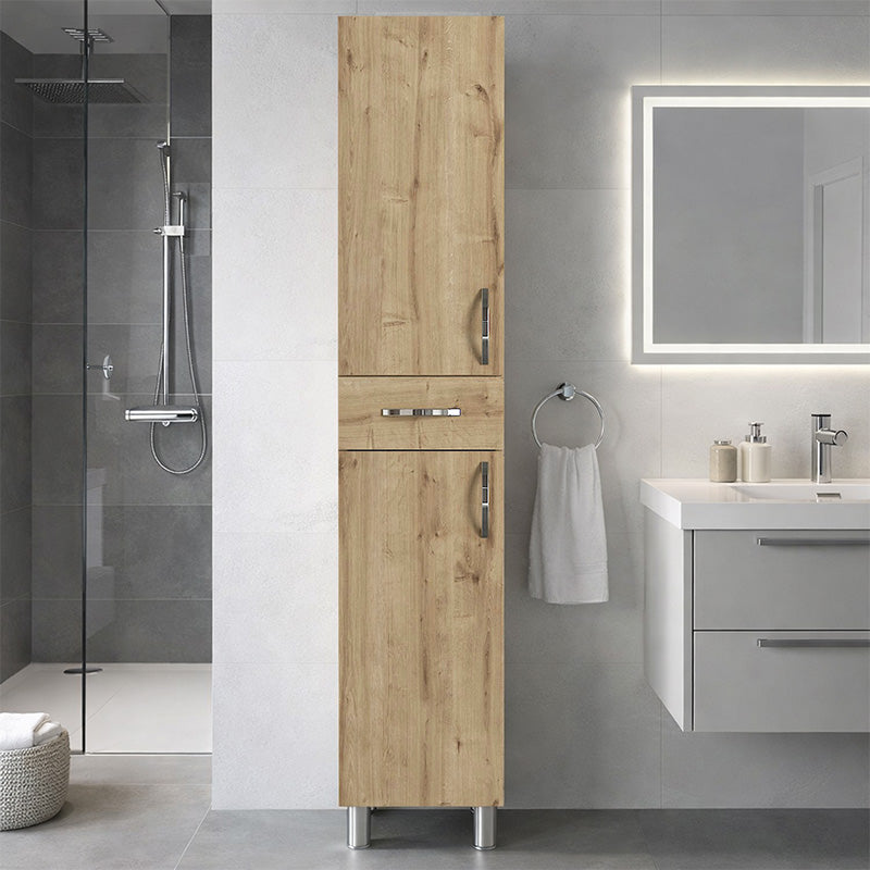 Ντουλάπι Κουζίνας - Μπάνιου Selina Χρώμα Sapphire Oak 35x31x179