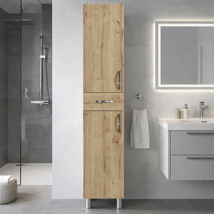 Ντουλάπι Κουζίνας - Μπάνιου Selina Χρώμα Sapphire Oak 35x31x179